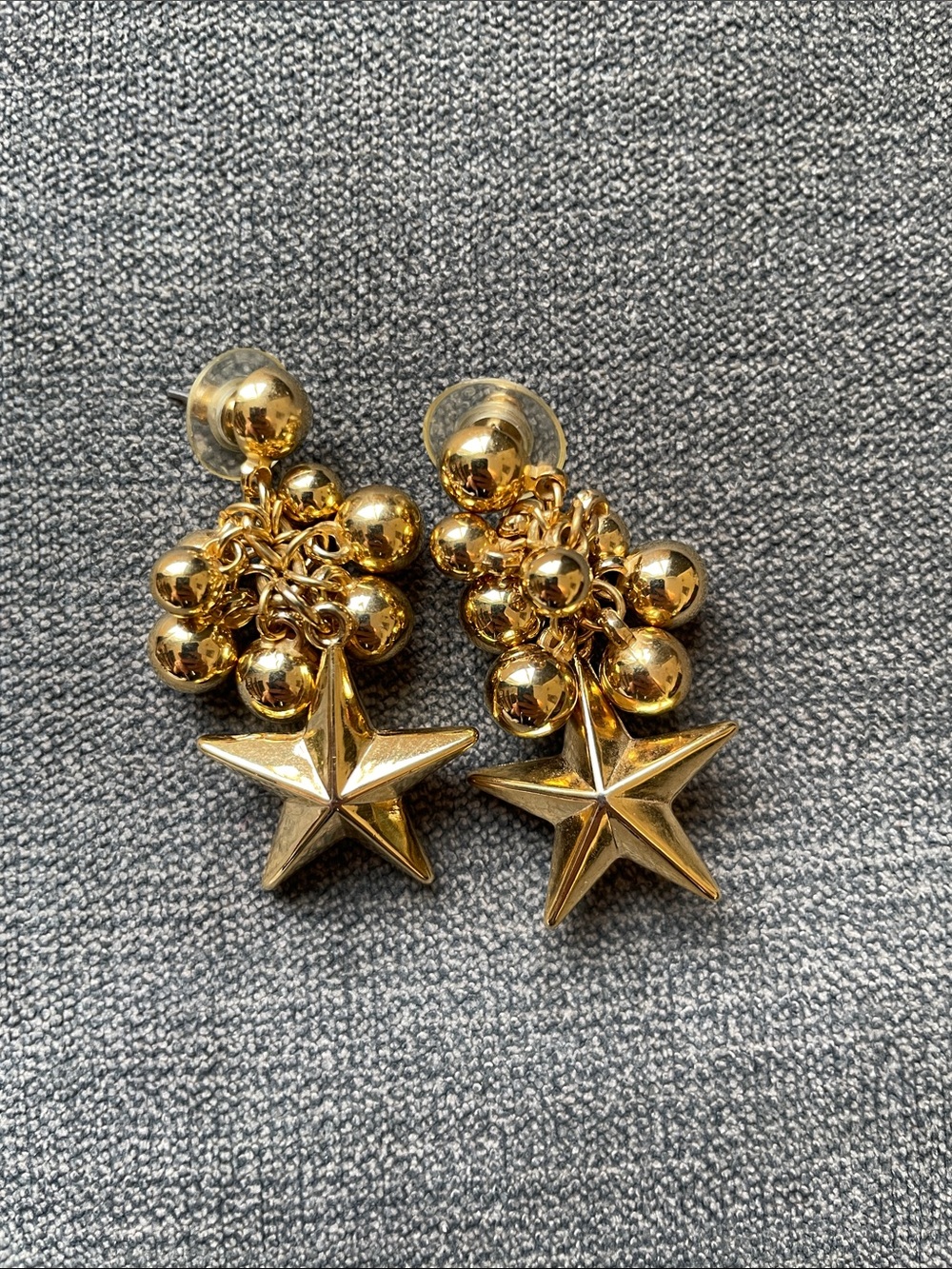 Dangly star earrings